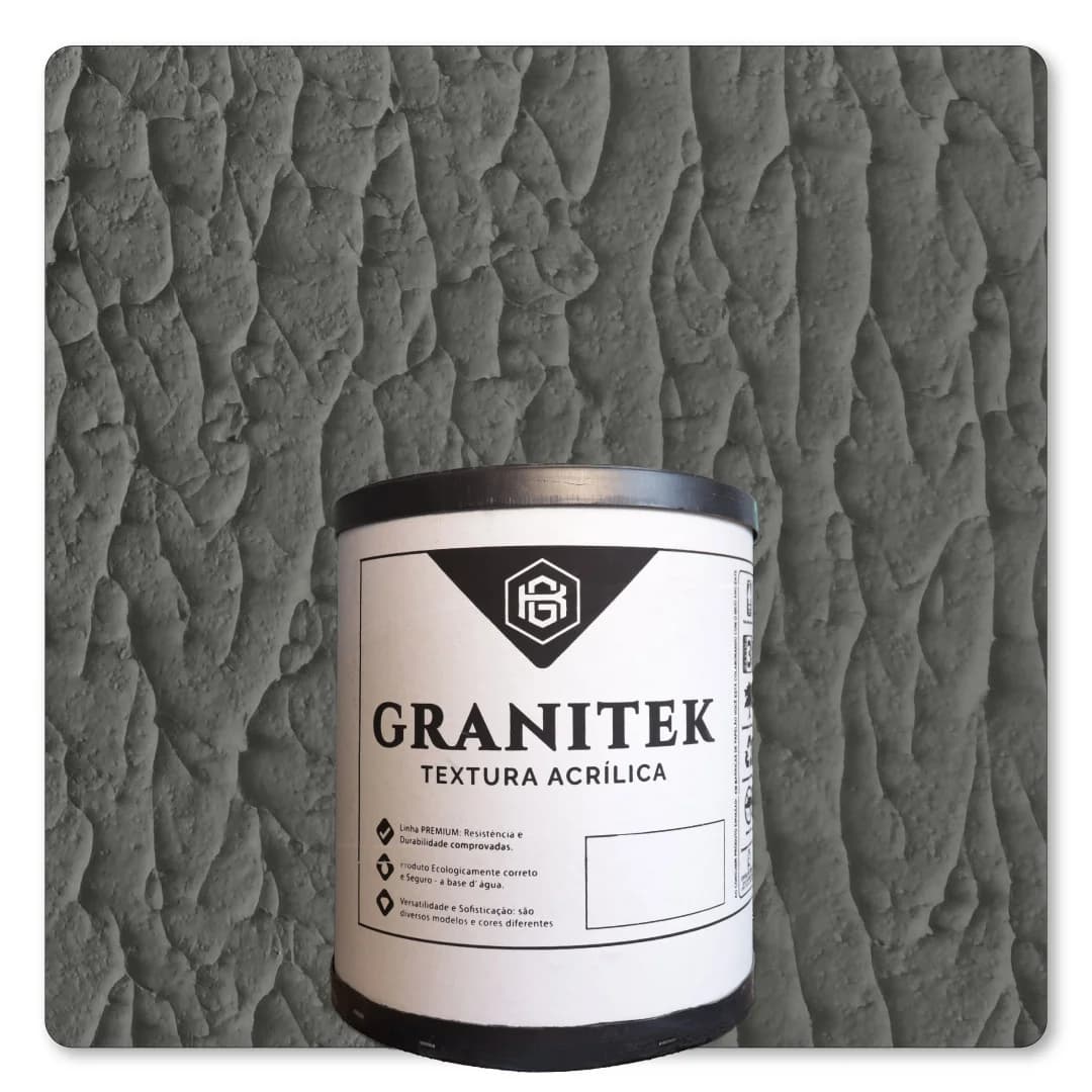 Granitek Abstratto Barrica 25kg Cinza Asfalto
